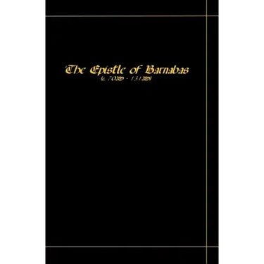 The Epistle Of Barnabas