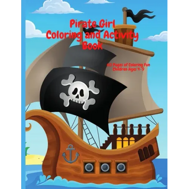 Pirate Girl Coloring and Activity Book