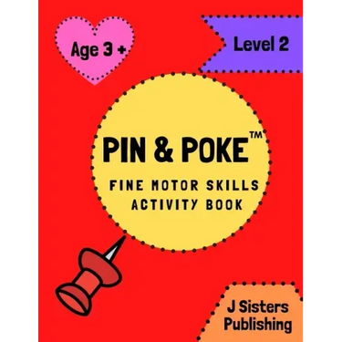 Pin & Poke Fine Motor Skills Activity Book Level 2: For Toddlers and Kids Ages 3+ with Shapes and Complex Designs Popular Activity in Montessori Class