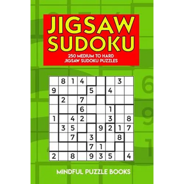 Jigsaw Sudoku: 250 Medium to Hard Jigsaw Sudoku Puzzles