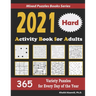 2021 Activity Book for Adults: 365 Hard Variety Puzzles for Every Day of the Year: 12 Puzzle Types (Sudoku, Futoshiki, Battleships, Calcudoku, Binary
