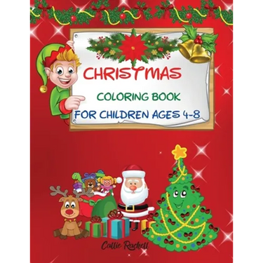 Christmas coloring book for children ages 4-8