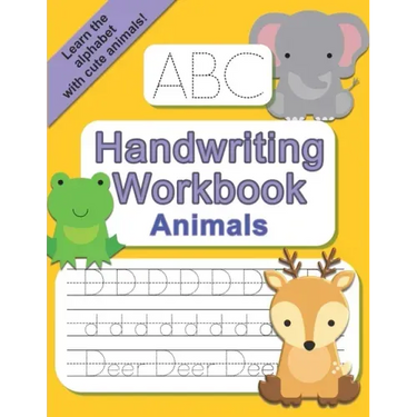 ABC Handwriting Workbook - Animals: Learn to Write the Alphabet - Practice Letter Tracing with Animals