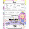 Read and Write Fry's First 100 Words: With 100 Sight Word Mini Books Write and Learn High Frequency Word Practice Pages That are Key to Reading Succes