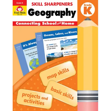 Skill Sharpeners: Geography, Kindergarten Workbook