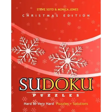 SUDOKU Puzzles - Christmas Edition, Hard to Very Hard: Puzzles + Solutions