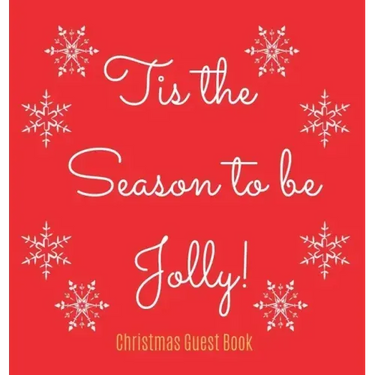 Christmas Guest Book (Hardcover): Merry Christmas guest book sign in, guest book christmas party, christmas eve guest book, party guest book, seasonal