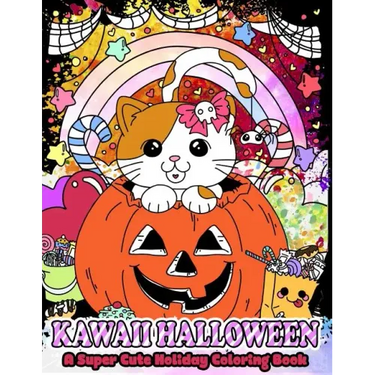 Kawaii Halloween: A Super Cute Holiday Coloring Book