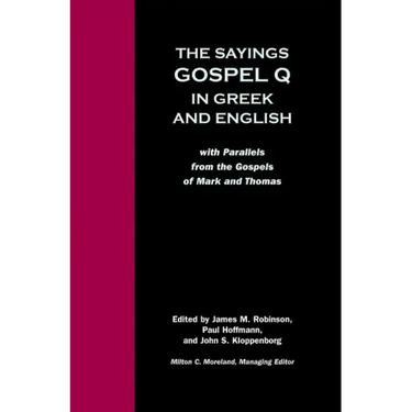 Sayings Gospel Q Greek English