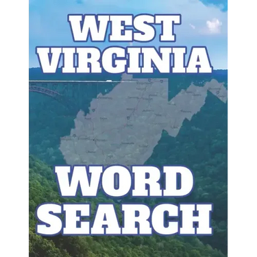 West Virginia Word Search: Perfect Gift from Mountain State for Puzzle Book Lover