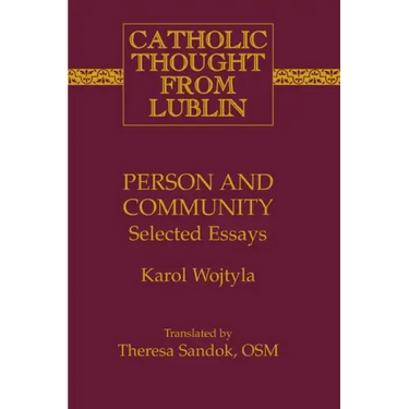 Person and Community: Selected Essays