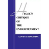 Hegel's Critique of the Enlightenment