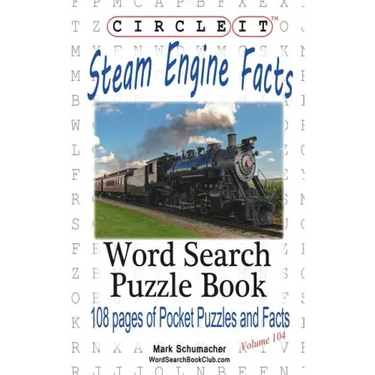 Circle It, Steam Engine / Locomotive Facts, Word Search, Puzzle Book