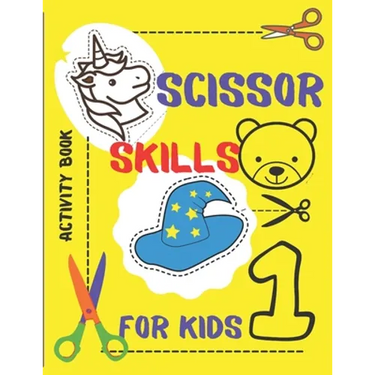 ACTIVITY BOOK: Age 3 to 5 years.Practice of cutting for children with scissors.Children 3,4,5 years old.Animals. Figures. Numbers.