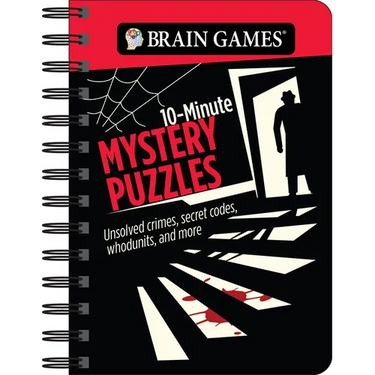 Brain Games - To Go - 10-Minute Mystery Puzzles: Unsolved Crimes, Secret Codes, Whodunits, and More