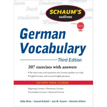 Schaum's Outline of German Vocabulary, 3ed