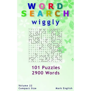 Word Search: Wiggly, 101 Puzzles, 2900 Words, Volume 22, Compact 5"x8" Size