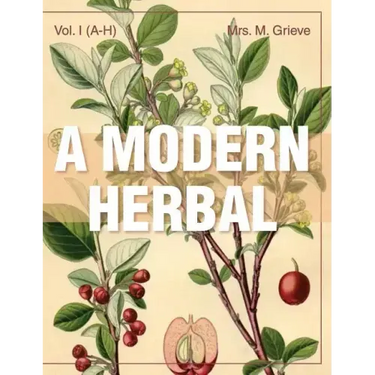 A Modern Herbal (Volume 1, A-H): The Medicinal, Culinary, Cosmetic and Economic Properties, Cultivation and Folk-Lore of Herbs, Grasses, Fungi, Shrubs