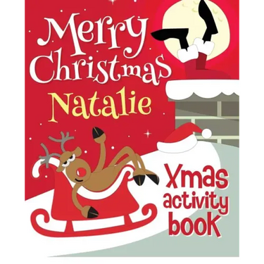 Merry Christmas Natalie - Xmas Activity Book: (Personalized Children's Activity Book)