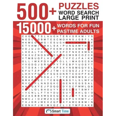 500+ Puzzles Word Search Large Print: 15000+ Words for Fun Pastime Adults
