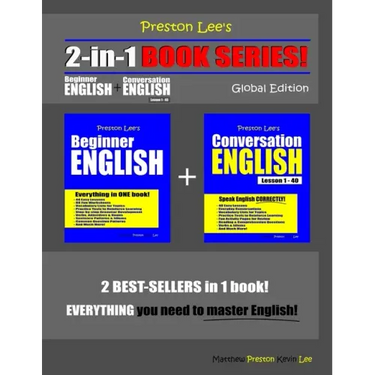 Preston Lee's 2-in-1 Book Series! Beginner English & Conversation English Lesson 1 - 40 Global Edition