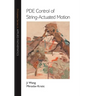 Pde Control of String-Actuated Motion