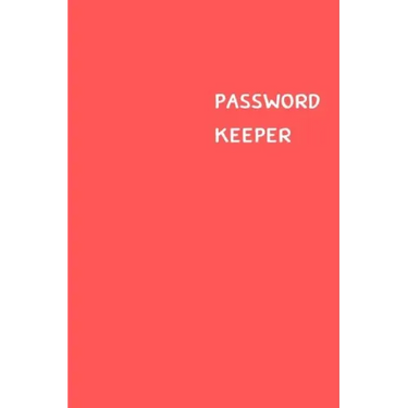 Password Keeper: Size (6 x 9 inches) - 100 Pages - Red Cover: Keep your usernames, passwords, social info, web addresses and security q