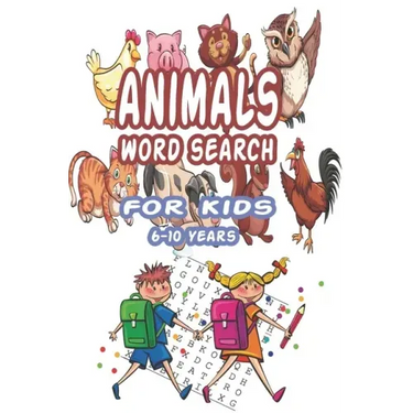 Animals Word Search for Kids 6-10 Years: Best Word Search to Improve Vocabulary, Spelling, Memory and Logic Skills for Kids and Adults with more than