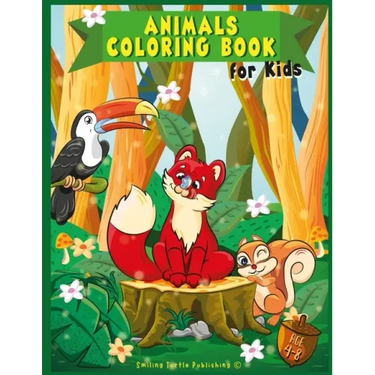 Animals Coloring Book For Kids: Wild & Farm Animals and Birds for Boys and Girls ages 4-8