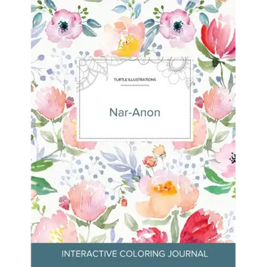 Adult Coloring Journal: Nar-Anon (Turtle Illustrations, La Fleur)