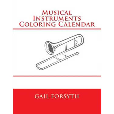 Musical Instruments Coloring Calendar