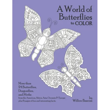 A World of Butterflies: to color