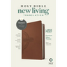 NLT Large Print Premium Value Thinline Bible, Filament Enabled (Leatherlike, Brown Celtic Cross)