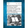 Minutes of the Daily Proceedings Alaska Constitutional Convention University of Alaska 1955-56 College, Alaska