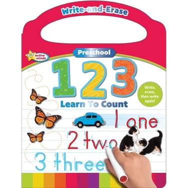 Active Minds Write-And-Erase Preschool 123: Learn to Count