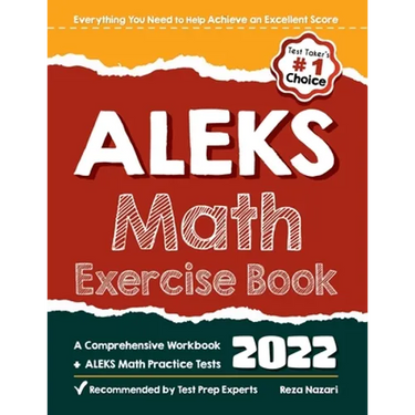 ALEKS Math Exercise Book: A Comprehensive Workbook + ALEKS Math Practice Tests