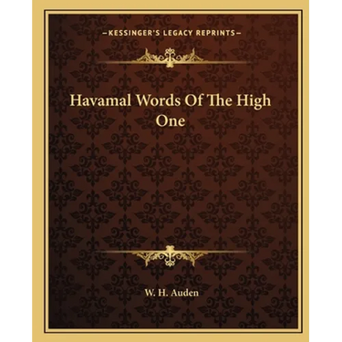 Havamal Words Of The High One