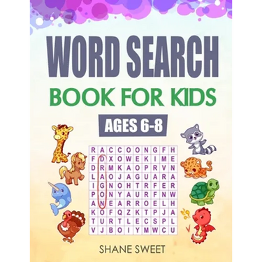 Word Search Book for Kids Ages 6-8