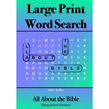 Large Print Word Search: All About the Bible