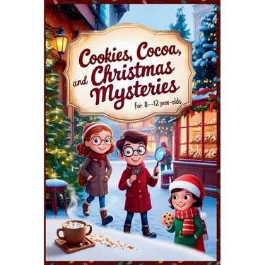 Cookies, Cocoa, and Christmas Mysteries - Christmas Chapter Books For Kids 8-12 Old Boys and Girls