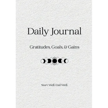 Daily Journal: Gratitudes, Goals & Gains