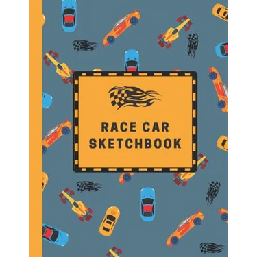Race Car Sketchbook: Large Sketchbook with Bonus Coloring Pages 8.5 x 11, Drawing, Doodling and Coloring (Kids Drawing Books)