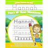 Hannah Letter Tracing for Kids Trace my Name Workbook: Tracing Books for Kids ages 3 - 5 Pre-K & Kindergarten Practice Workbook