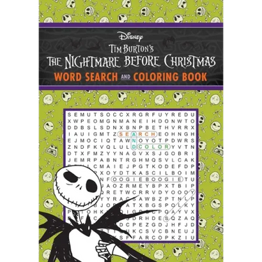 Disney Tim Burton's the Nightmare Before Christmas Word Search and Coloring Book