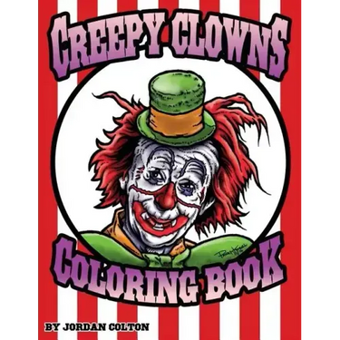 Creepy Clown Adult Coloring Book