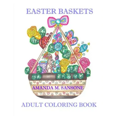 Easter Baskets: Adult Coloring Book