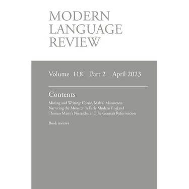 Modern Language Review (118: 2) April 2023
