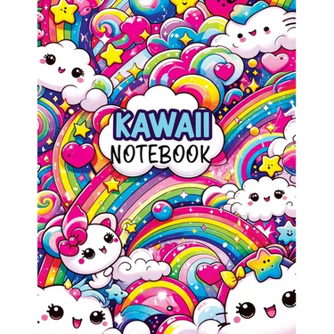 Kawaii Notebook: Composition Notebook for Kids with Dotted Midline and Picture Space Writing Paper, Perfect for Primary Journals in Grades K-2