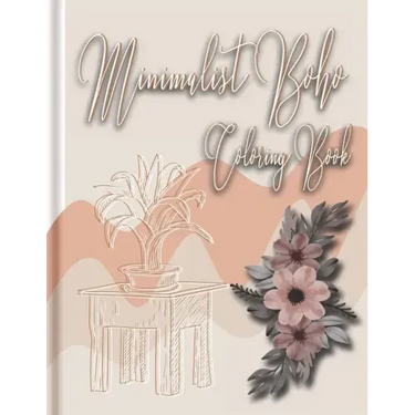 minimalist boho coloring book: minimalist coloring book, minimalist prints boho, minimalist book