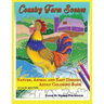 Country Farm Scenes Color By Number For Adults - Nature, Animal and Easy Designs - Adult Coloring Book